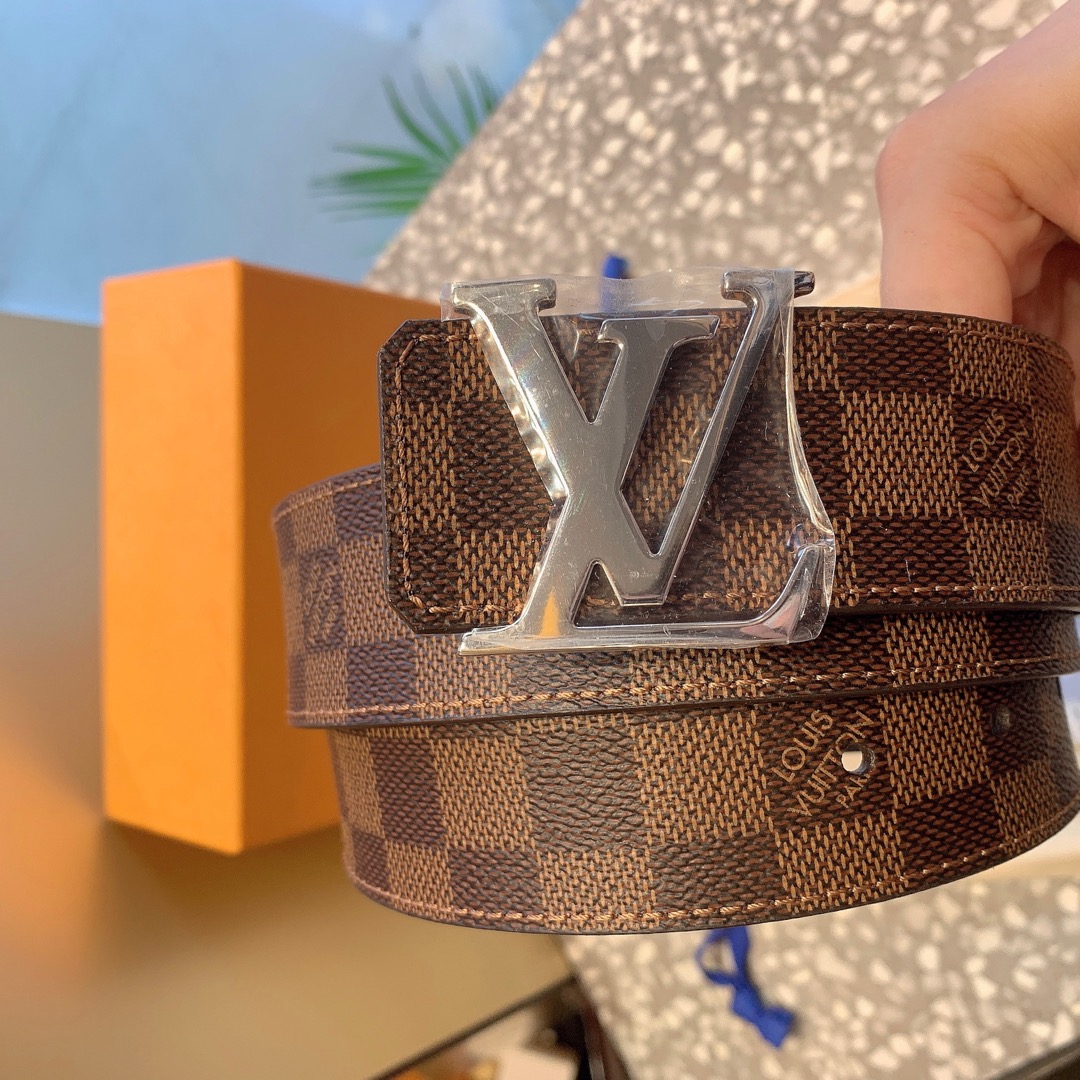 全新lv路易威登棋盘格腰带,95/38