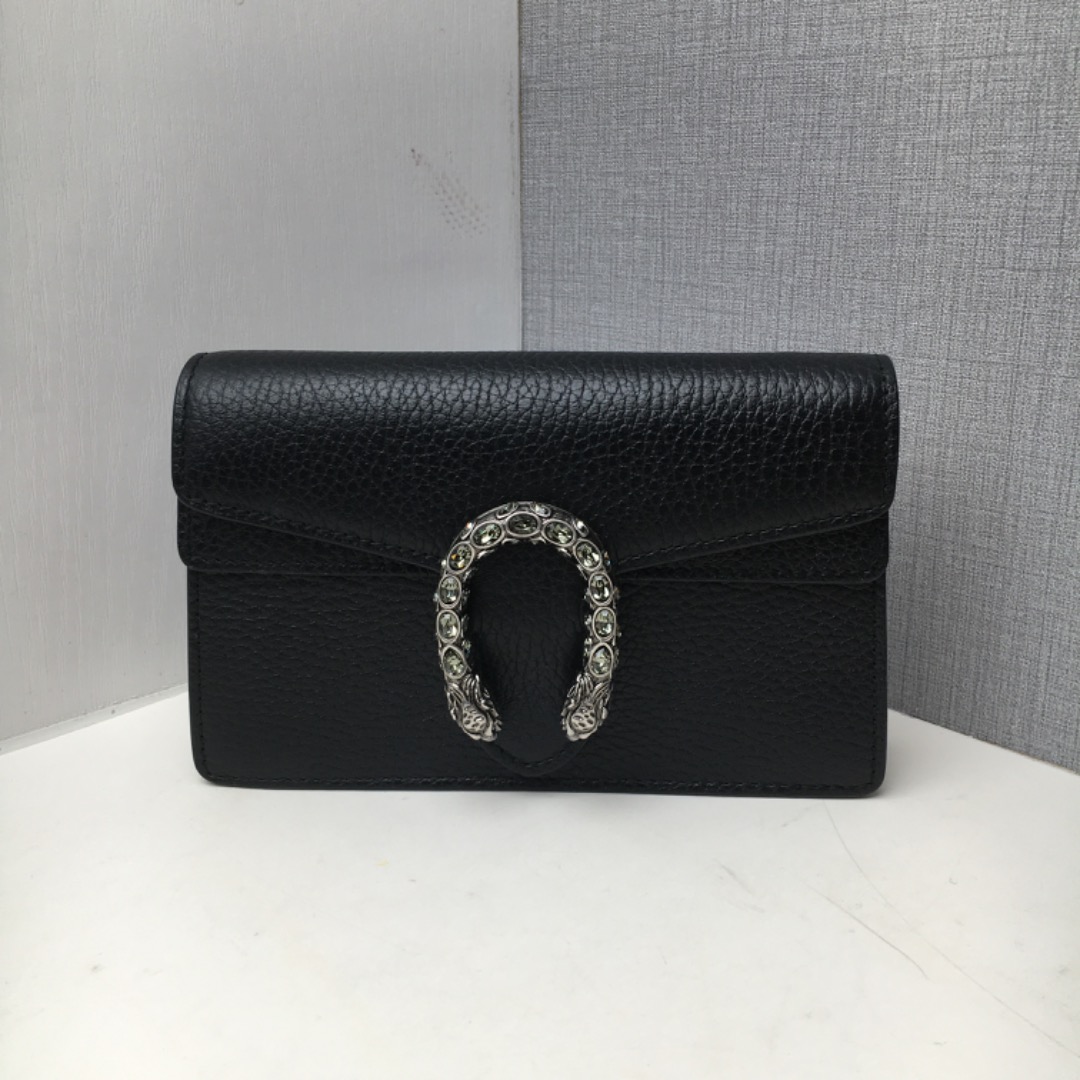 98新gucci古驰黑色supermini酒神包