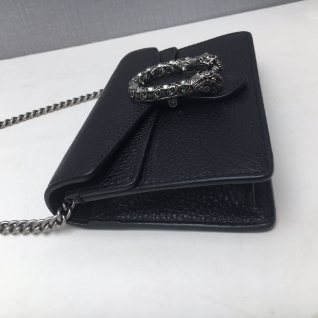 98新gucci古驰黑色supermini酒神包