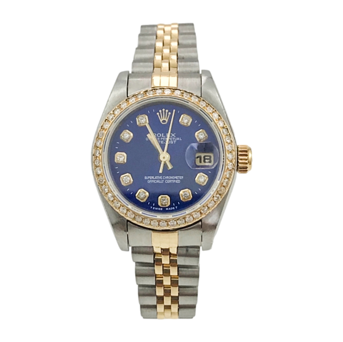 劳力士69173蓝盘后镶钻