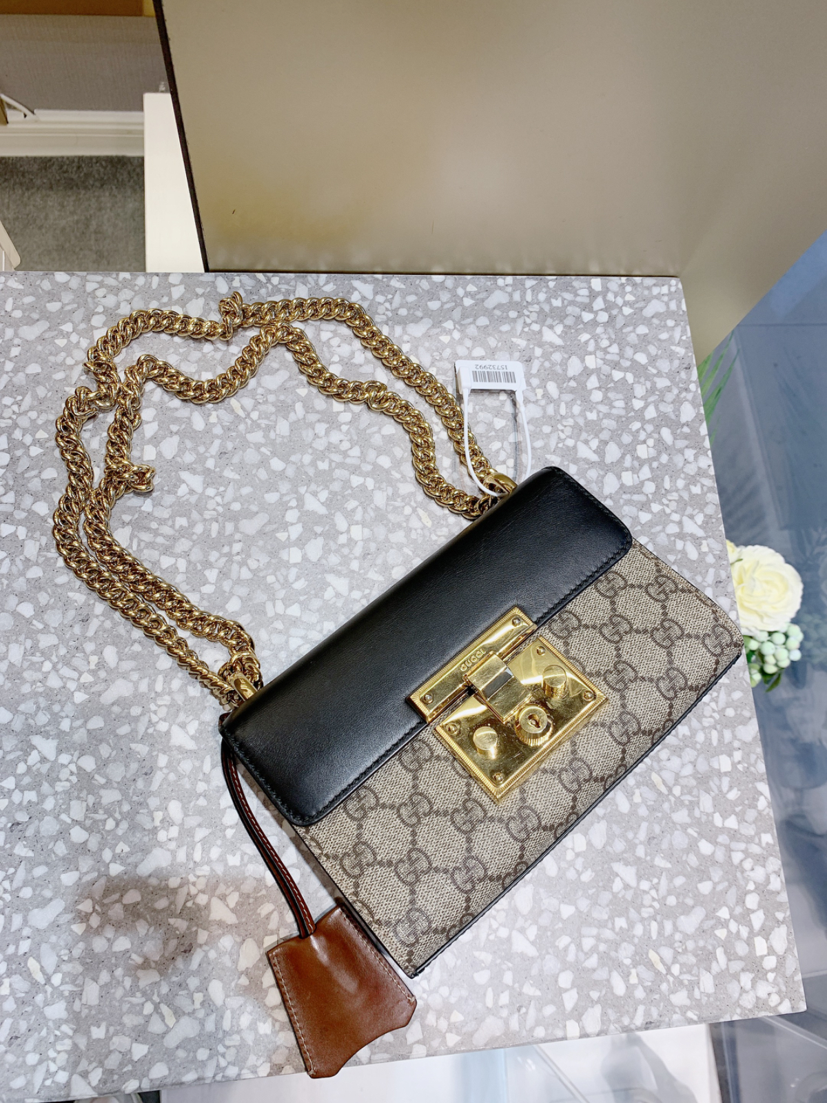 gucci padlock链条包