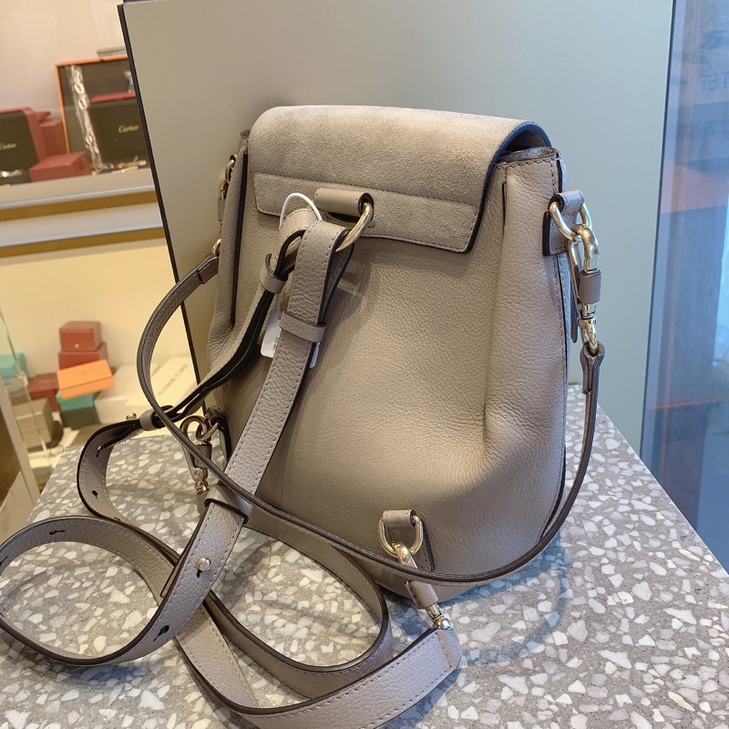 95新 chloe克洛伊 小号faye圆环双肩包_正奢奢侈品运营服务中心